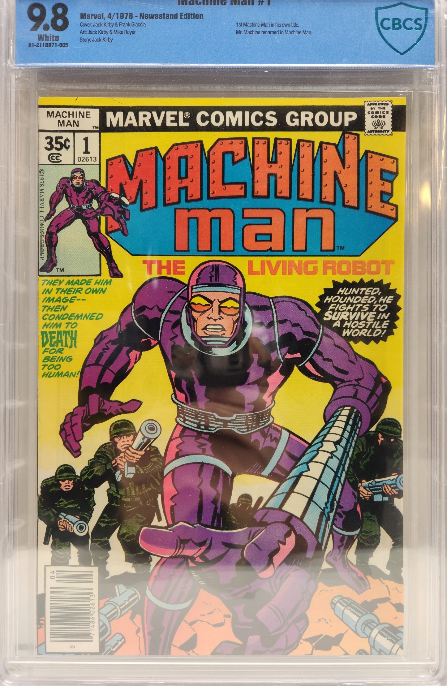 Machine Man #1 CBCS 9.8