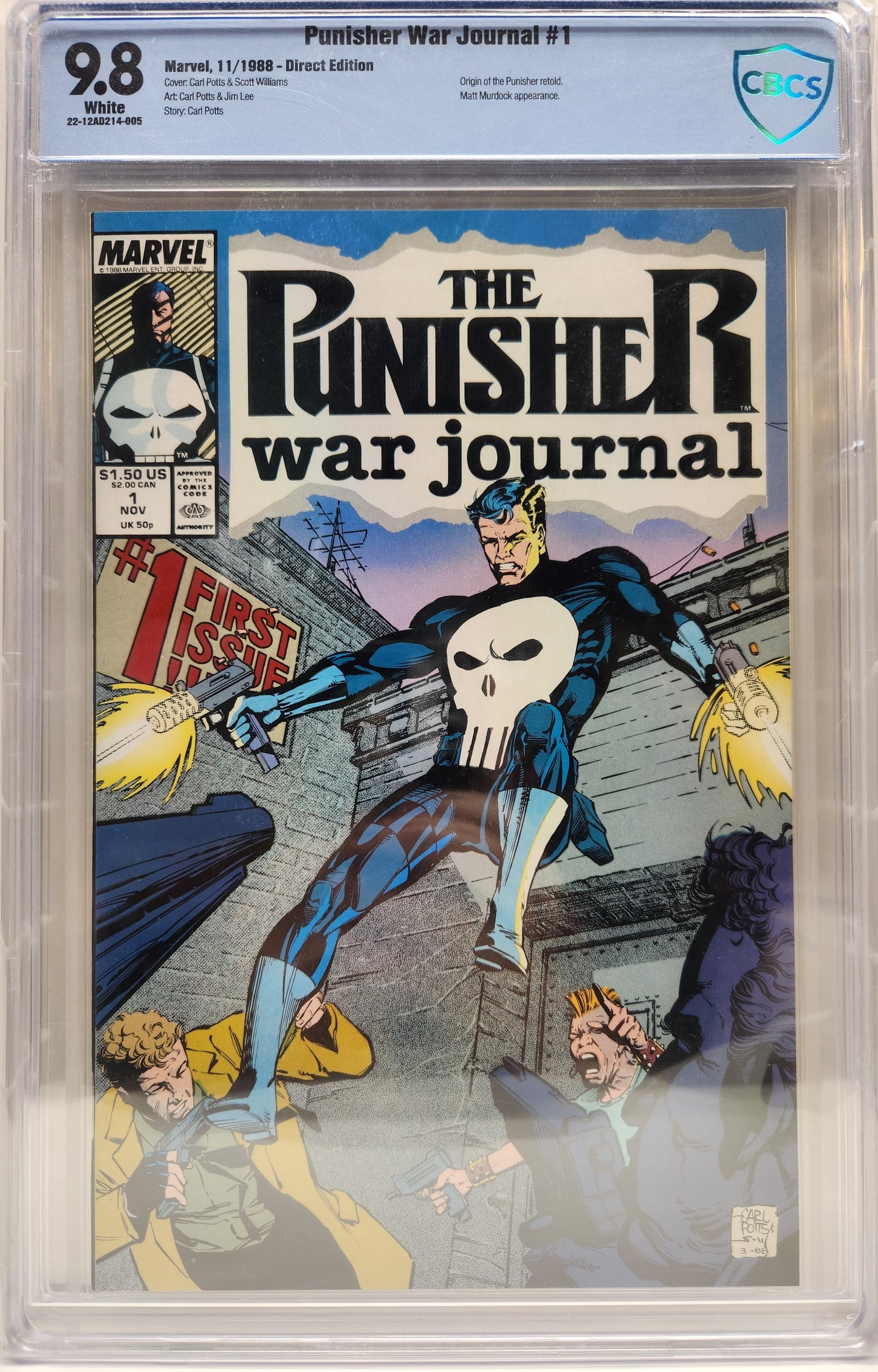 Punisher War Journal #1 CBCS 9.8