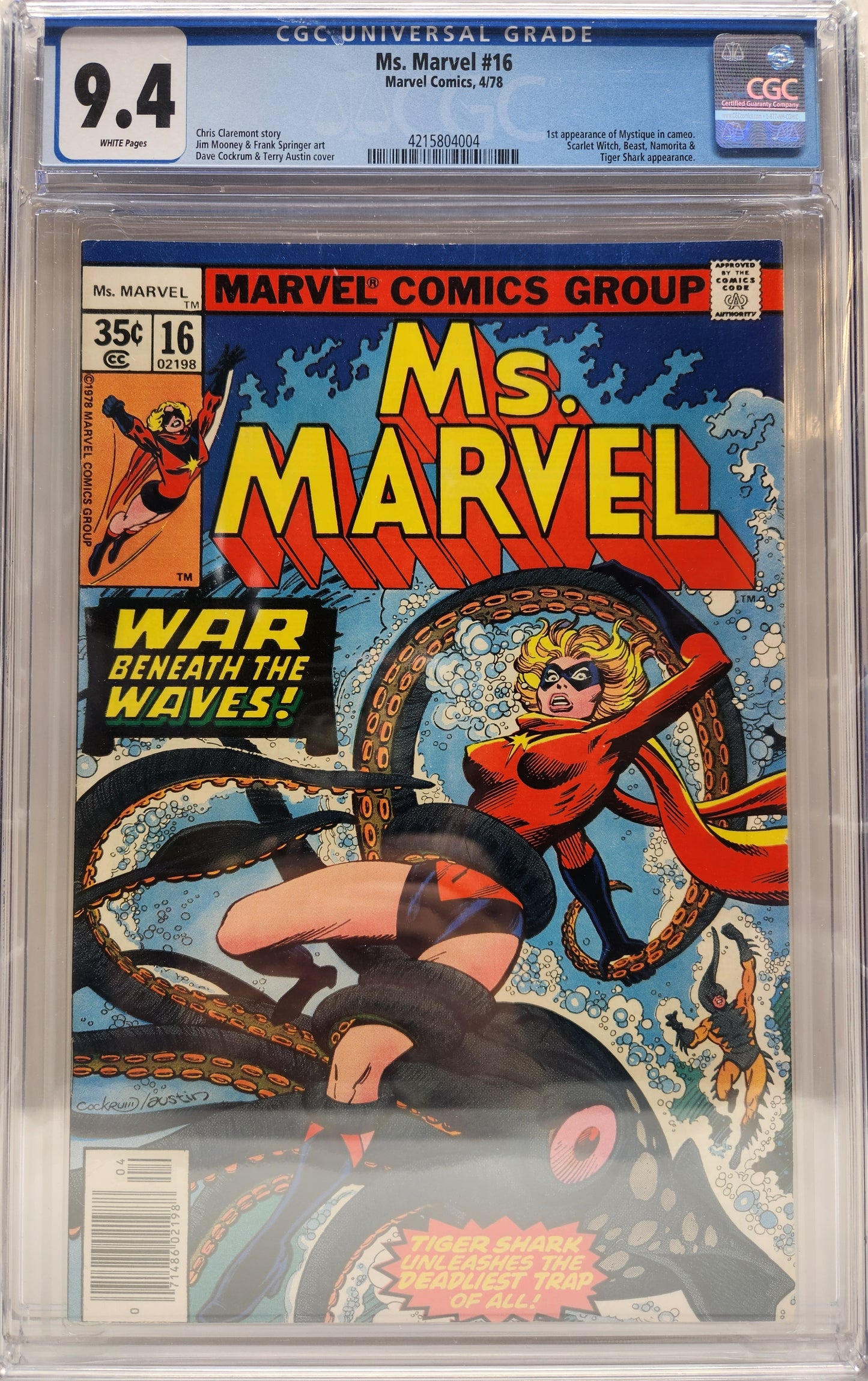 Ms. Marvel #16 CGC 9.4