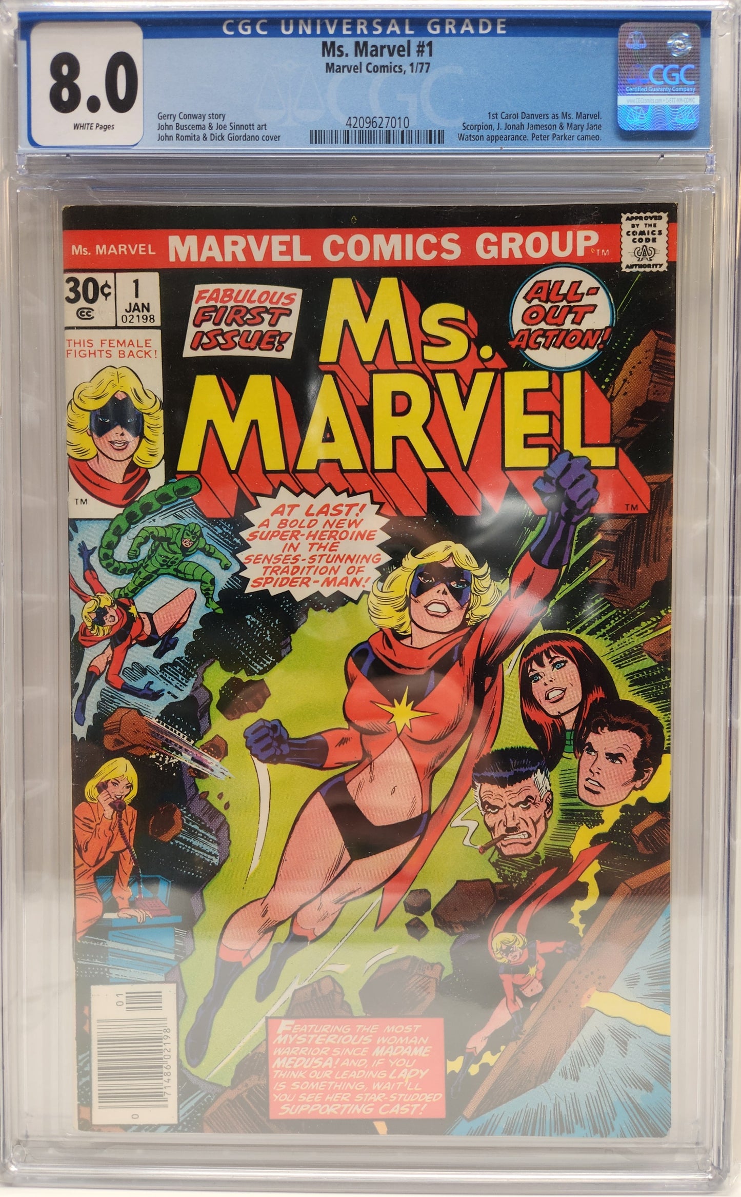 Ms. MARVEL #1 CGC 8.0