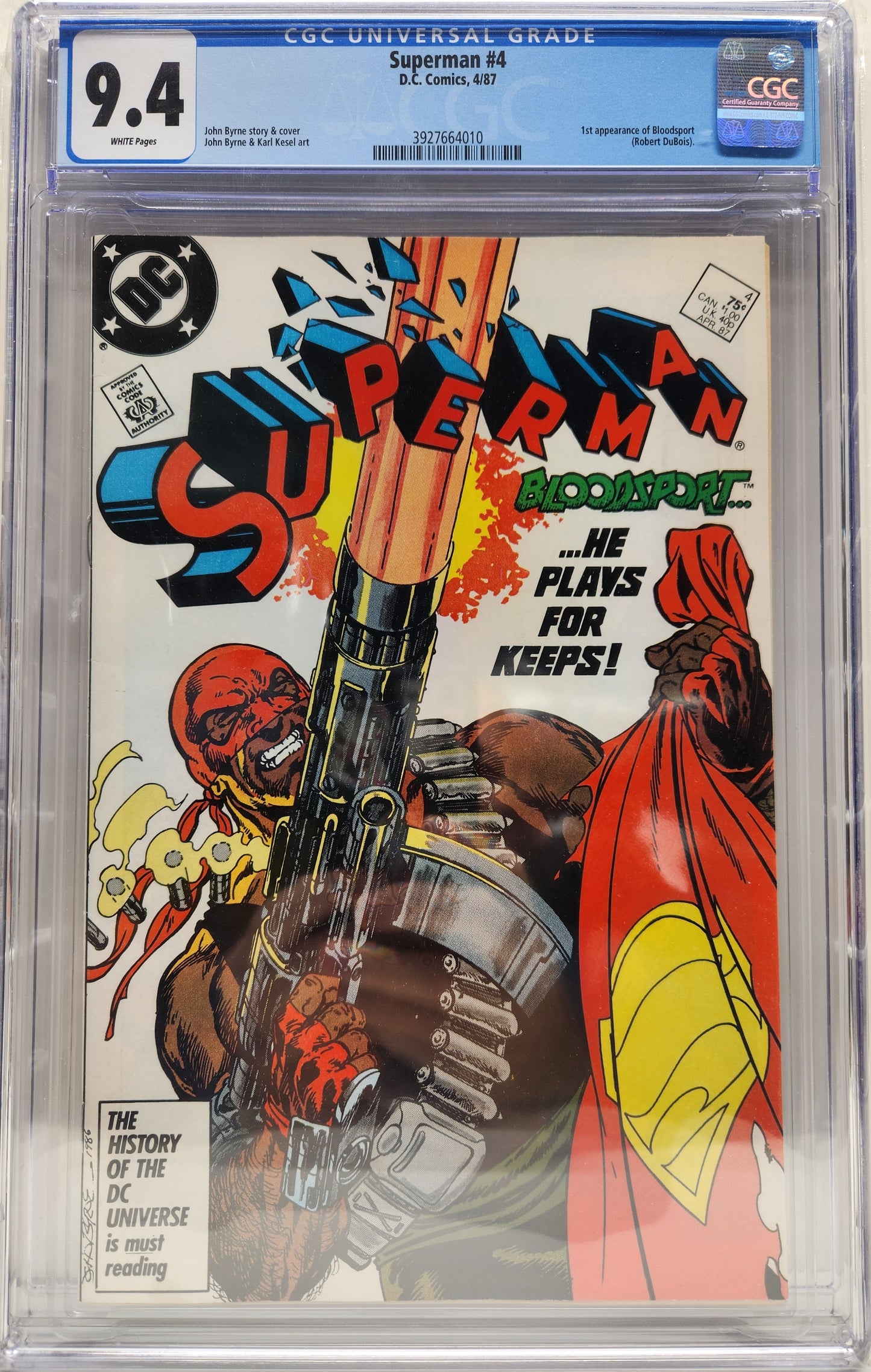 Superman # 4 CGC 9.4