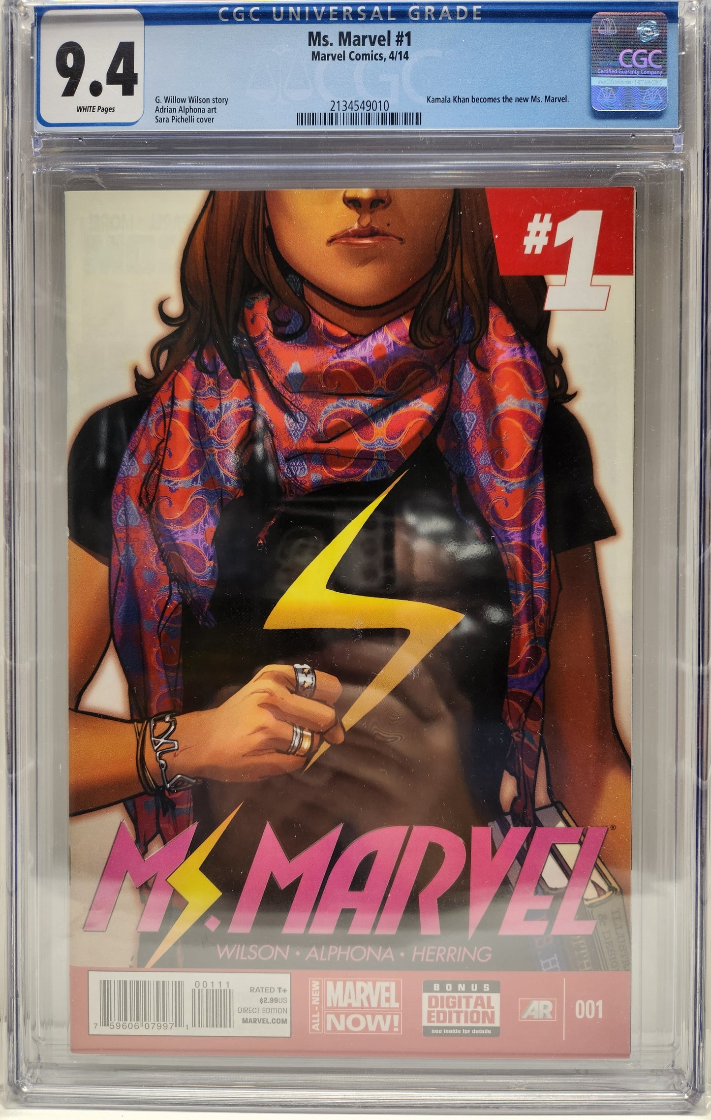 Ms. Marvel #1 CGC 9.4