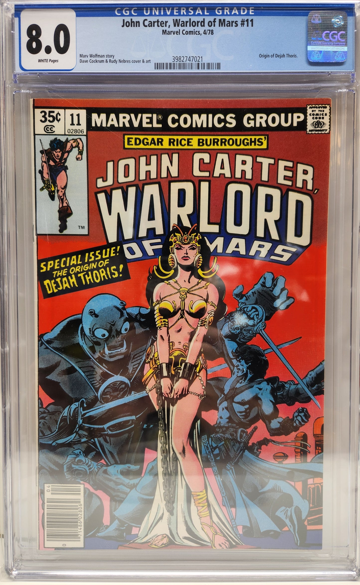 John Carter Warlord of Mars CGC 8.0