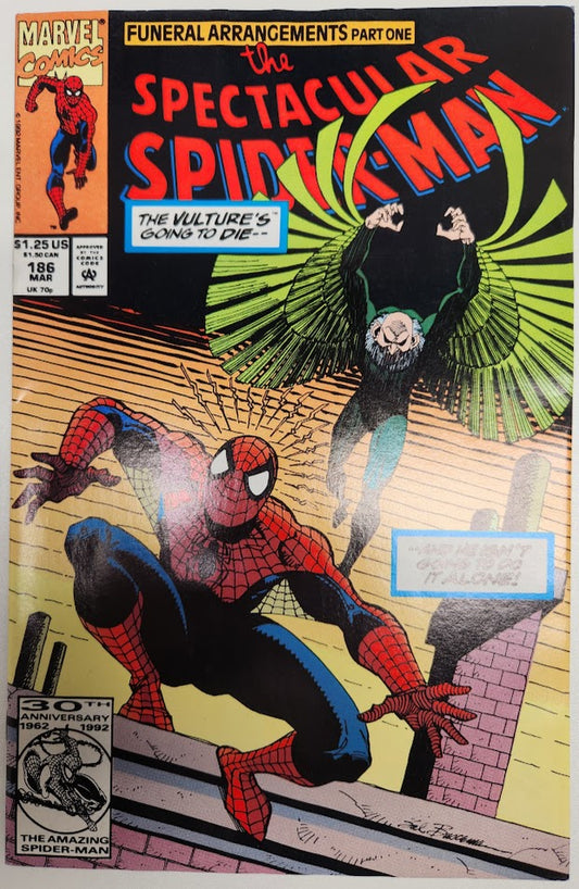 Peter Parker, The Spectacular Spider-Man #186 - VF