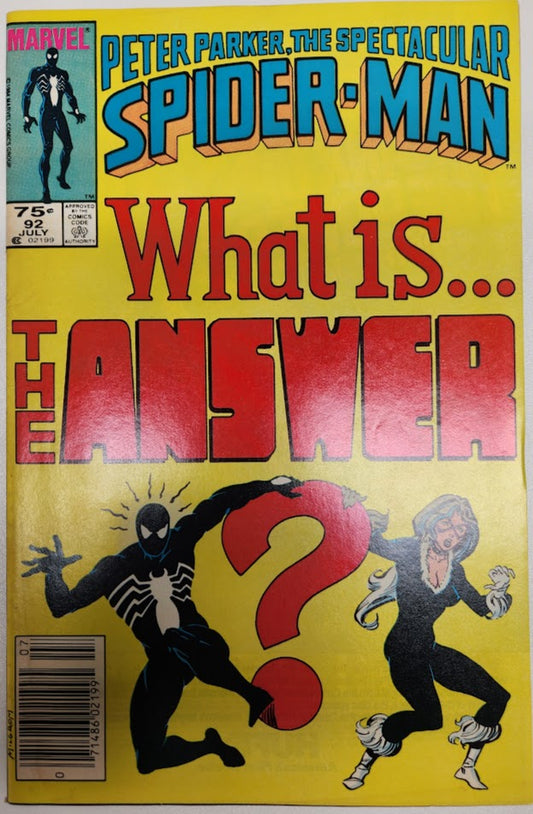 Peter Parker, The Spectacular Spider-Man #92 - FN