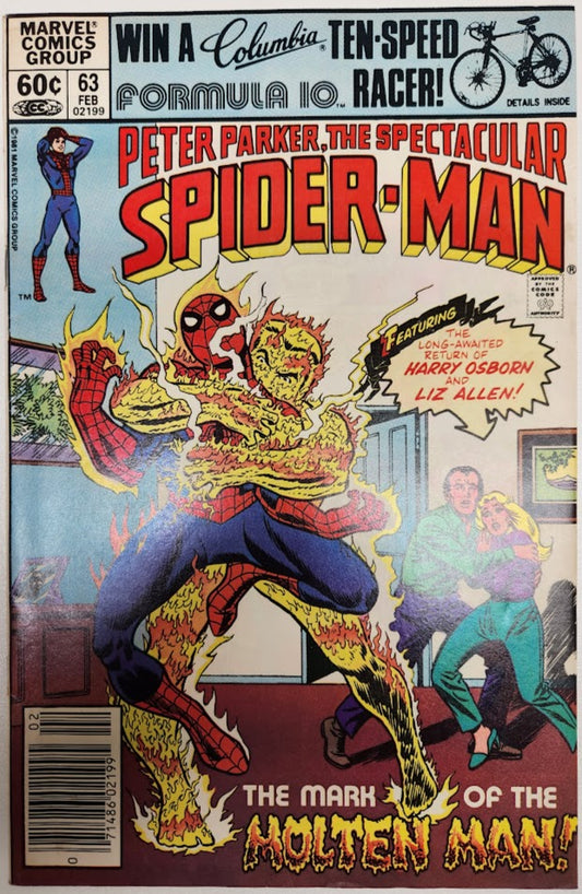 Peter Parker, The Spectacular Spider-Man #63 - FN