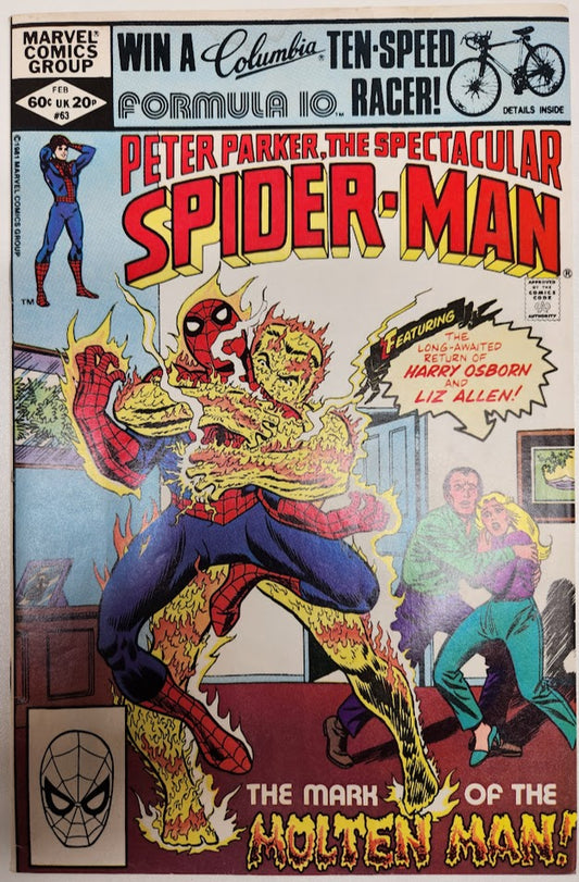 Peter Parker, The Spectacular Spider-Man #63 - FN