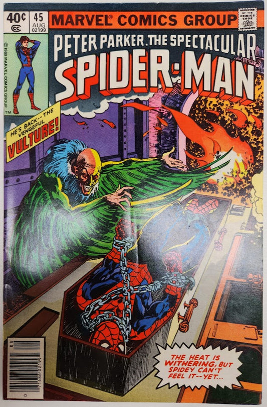 Peter Parker, The Spectacular Spider-Man #45 - FN