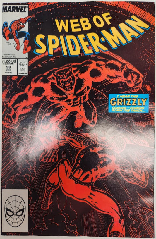 Web of Spider-man #58 - VF