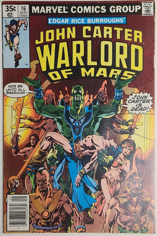 John Carter, Warlord of Mars #16 - FN