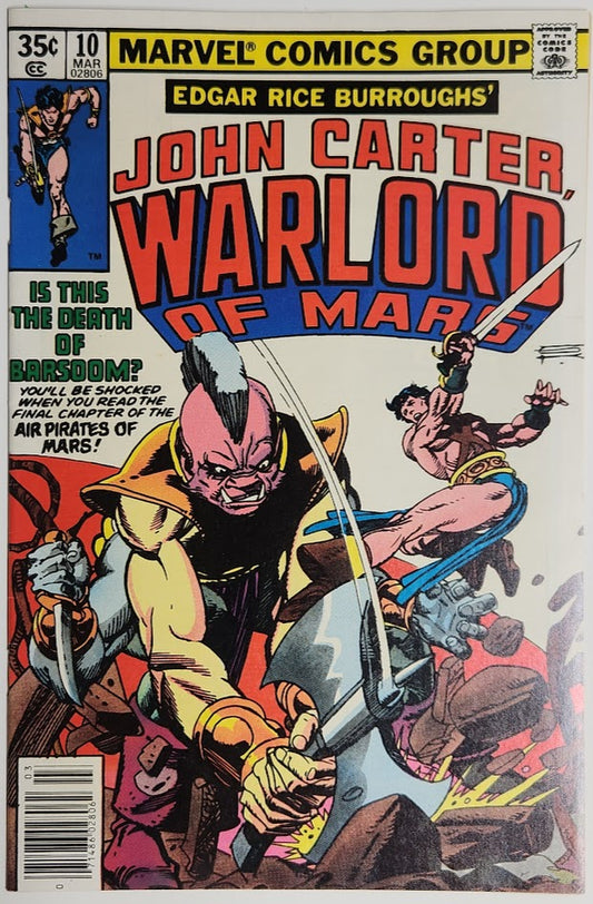 John Carter, Warlord of Mars #10 - FN