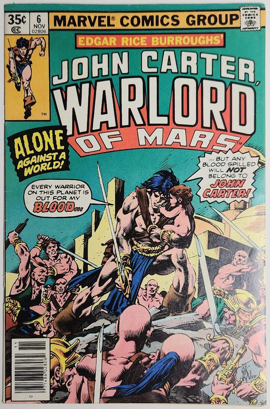 John Carter, Warlord of Mars #6 - FN