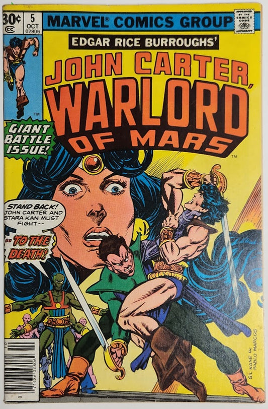 John Carter, Warlord of Mars #5 - FN
