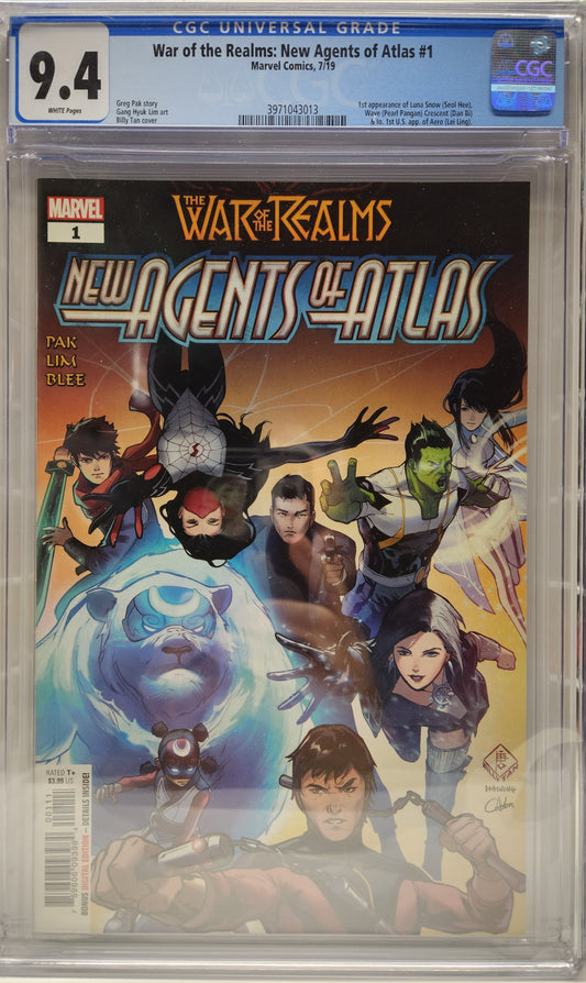 War of the Realms: New Agents of Atlas # 1 CGC 9.4