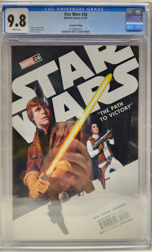 Star wars #26 - Second print CGC 9.8